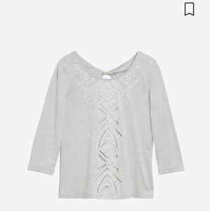 Skies Are Blue Edmondo Cutout Top, Size Small